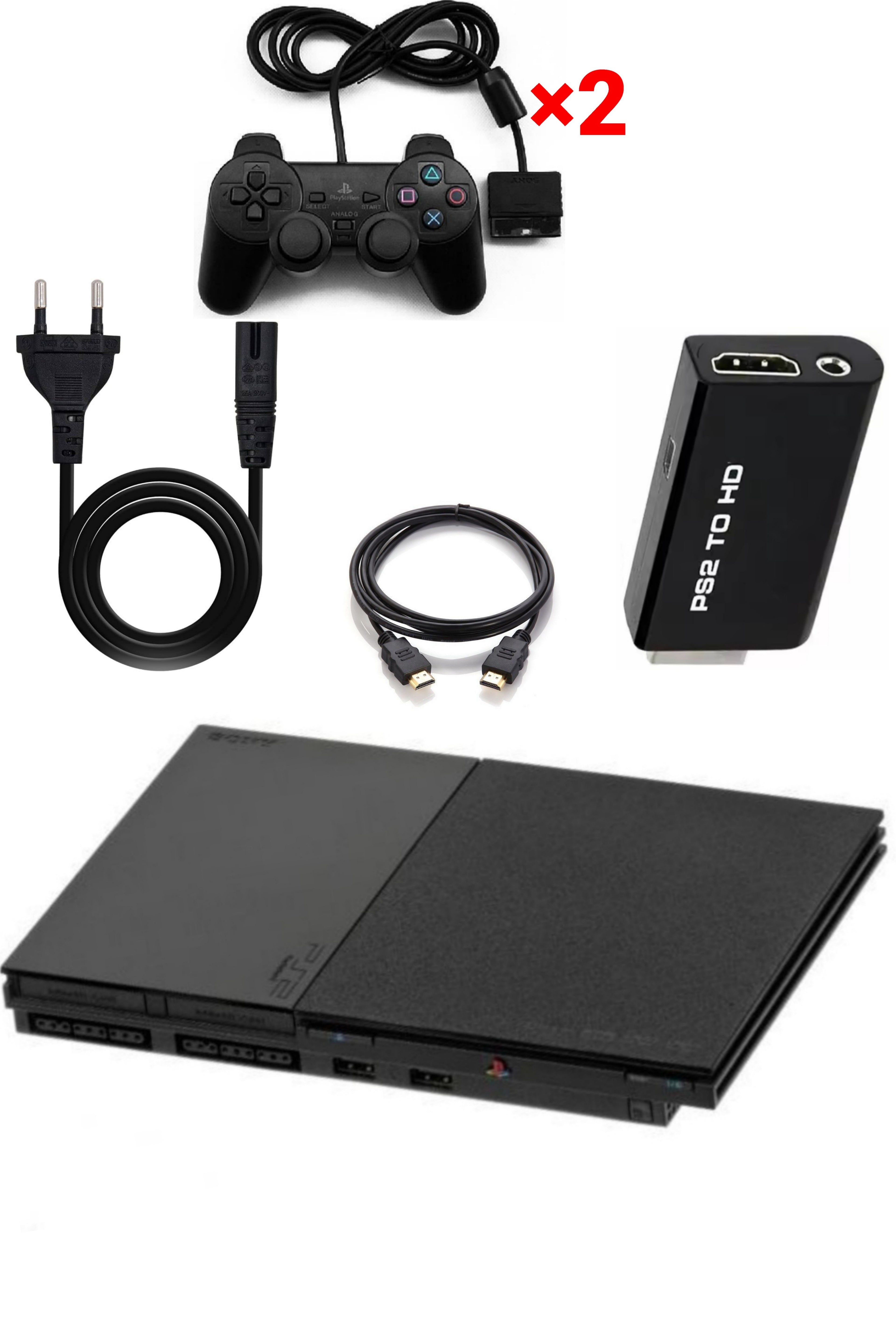 Console PlayStation 2 (PS2) SLIM Noire SATIN (V.2•90000)