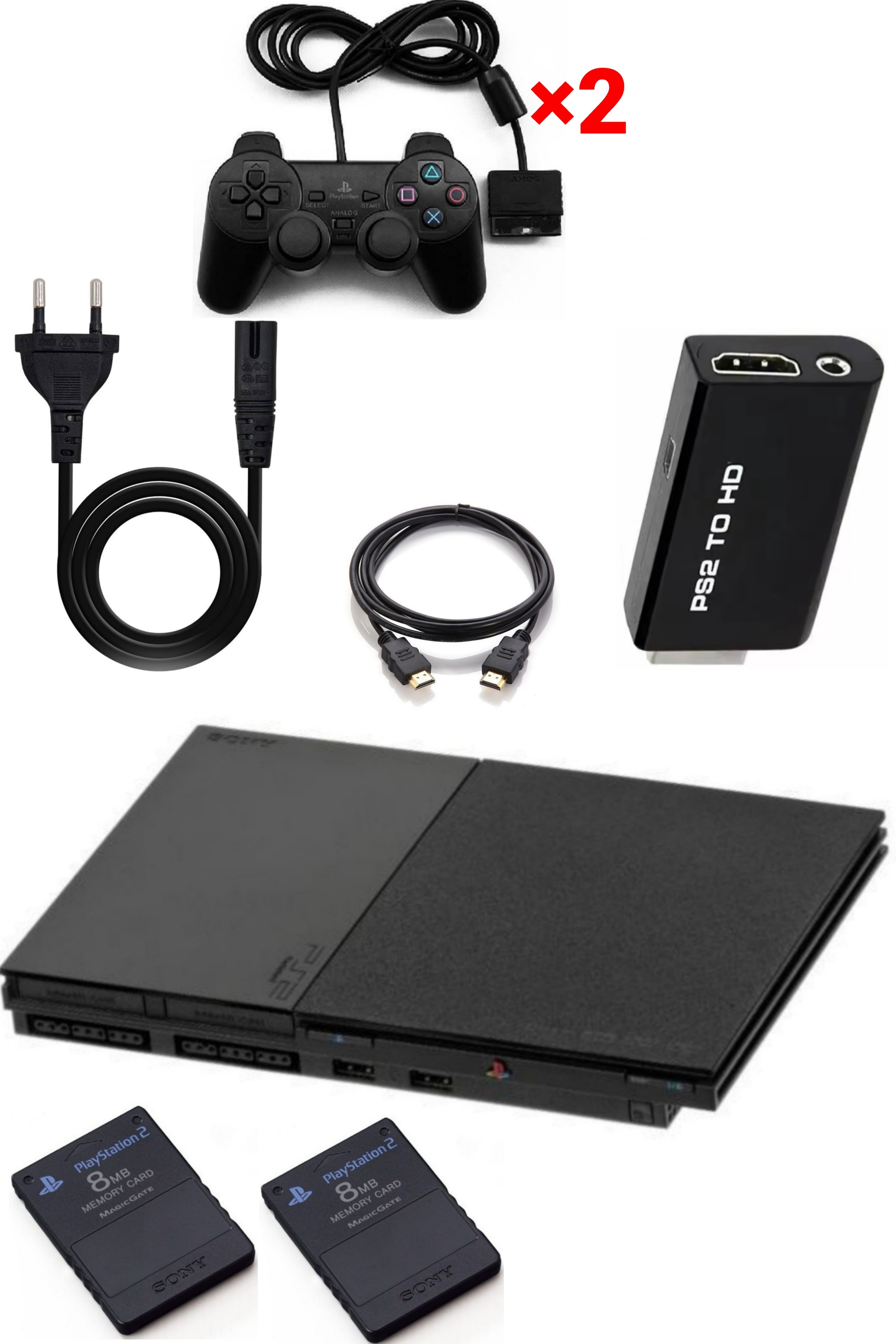 Console PlayStation 2 (PS2) SLIM Noire SATIN (V.2•90000)
