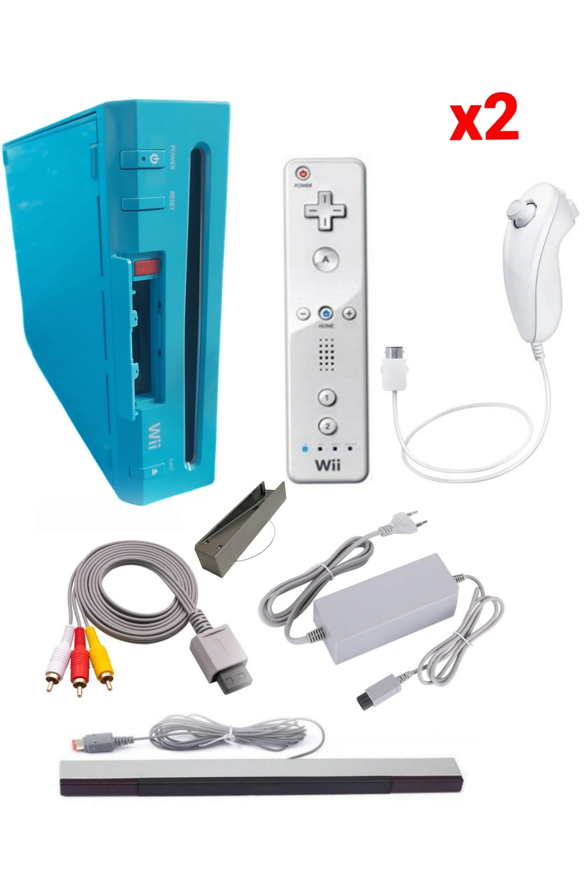 Console Nintendo WII BLEUE (Non Rétro-compatible Gamecube)