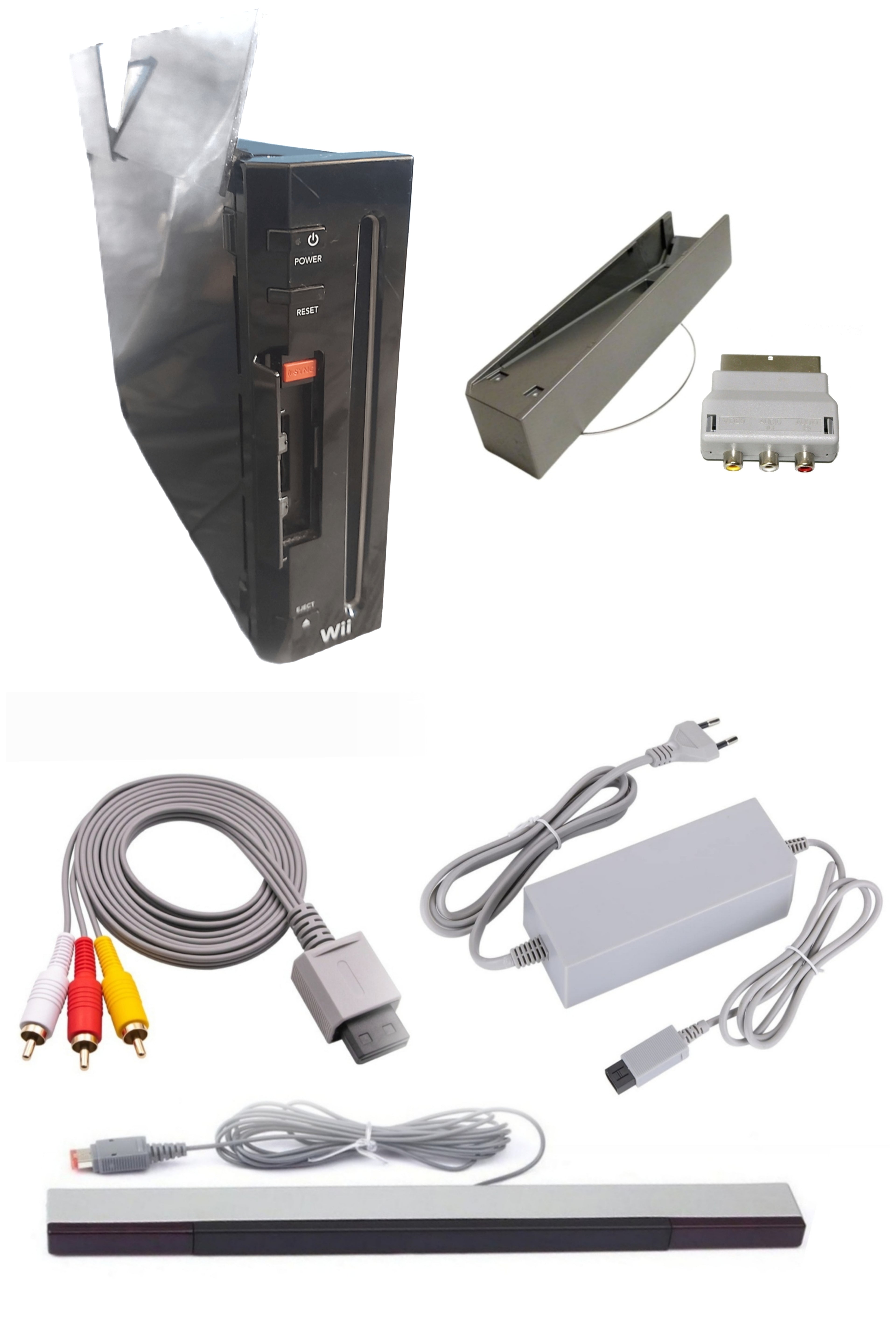 Console Nintendo WII NOIRE (Version rétro-compatible Gamecube)