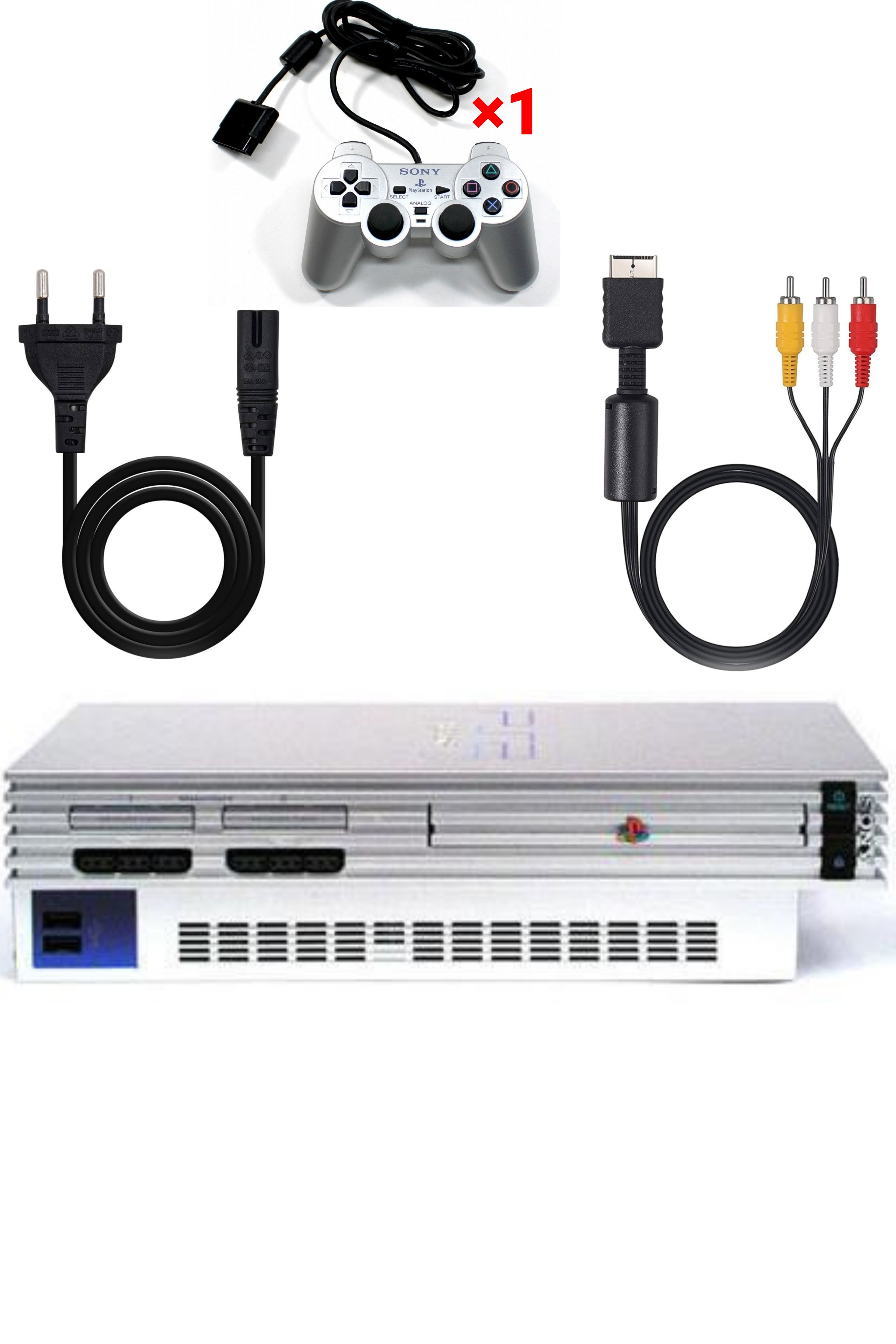 Console PlayStation 2 (PS2) FAT Grise (Silver)
