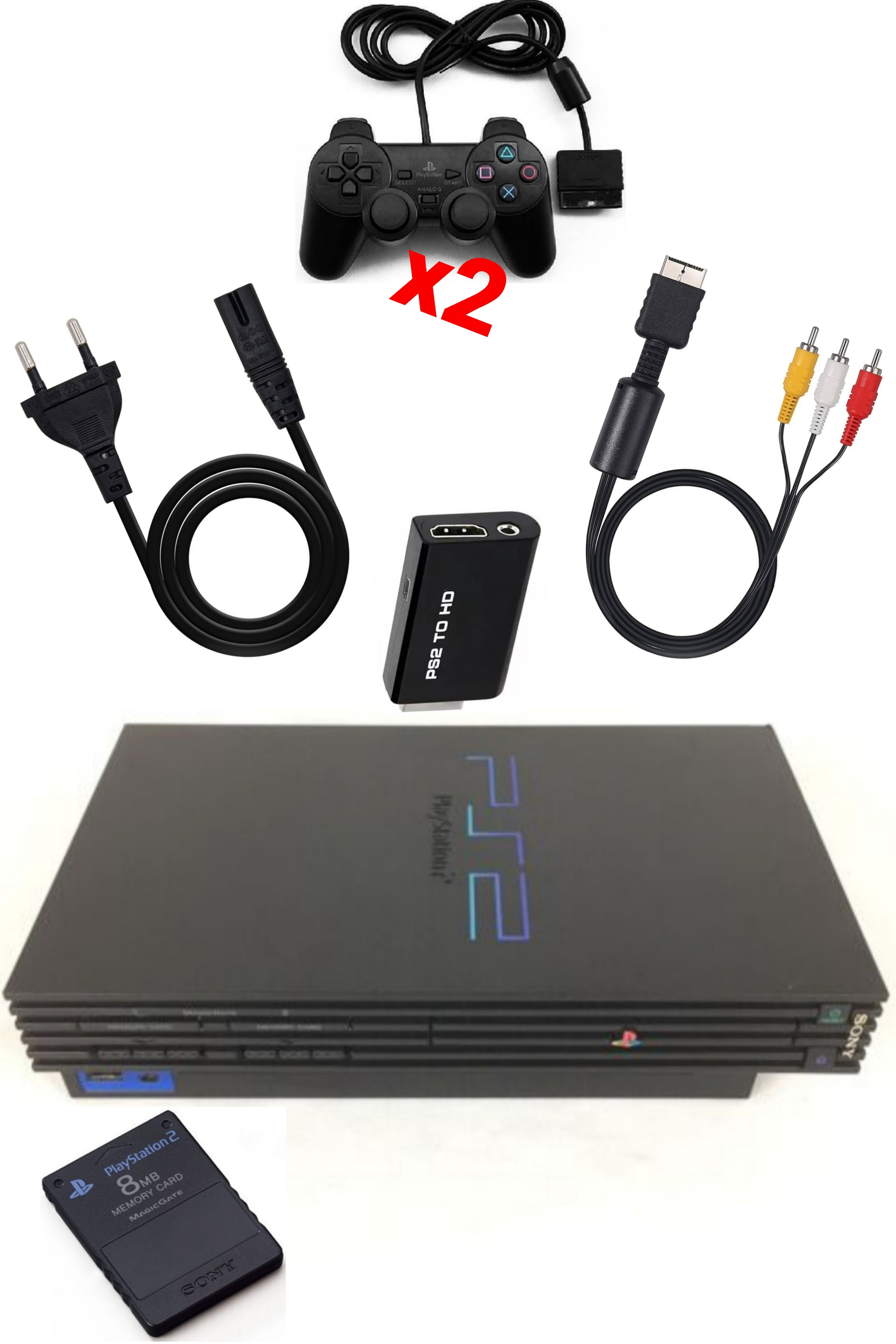 Console PlayStation 2 (PS2) FAT Noire