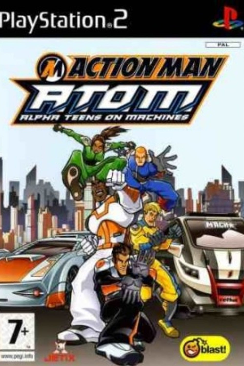 Jeu PS2 - ACTION MAN : ALPHA TEENS ON MACHINES (ATOM)