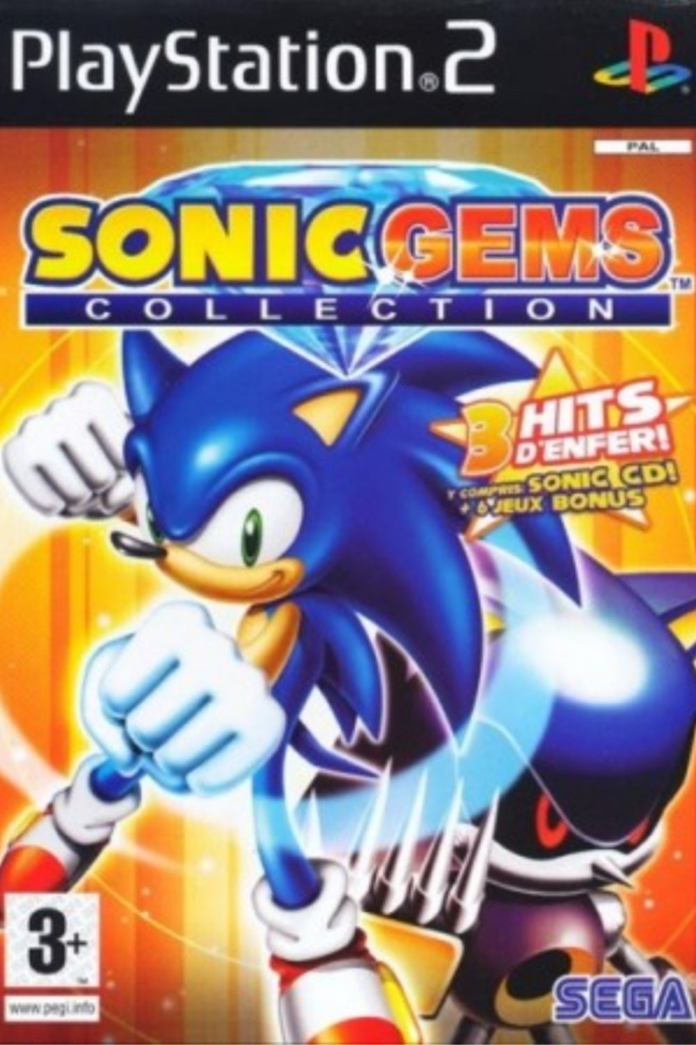 Jeu PS2 - SONIC : GEMS COLLECTION