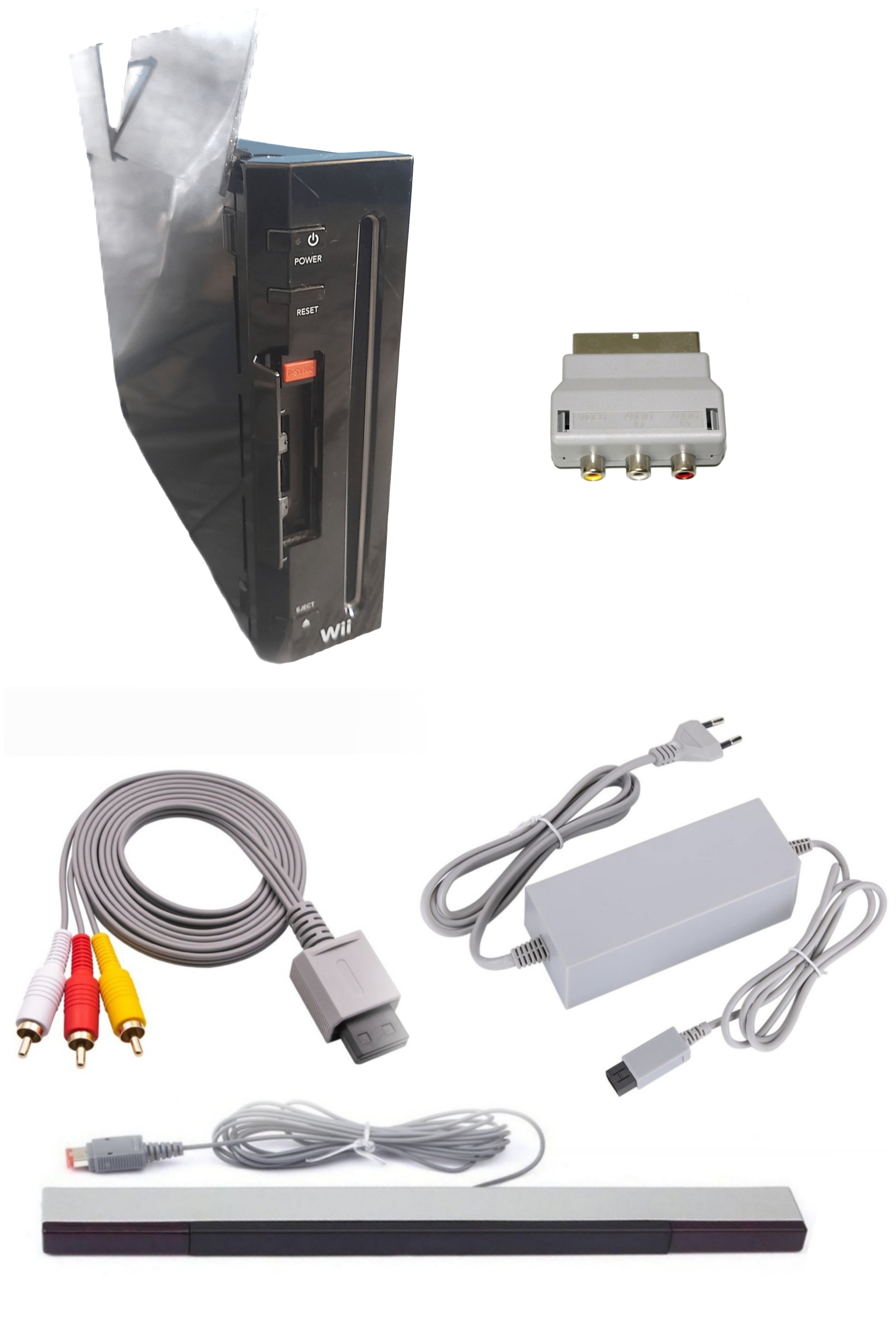 Console Nintendo WII NOIRE (Version rétro-compatible Gamecube)