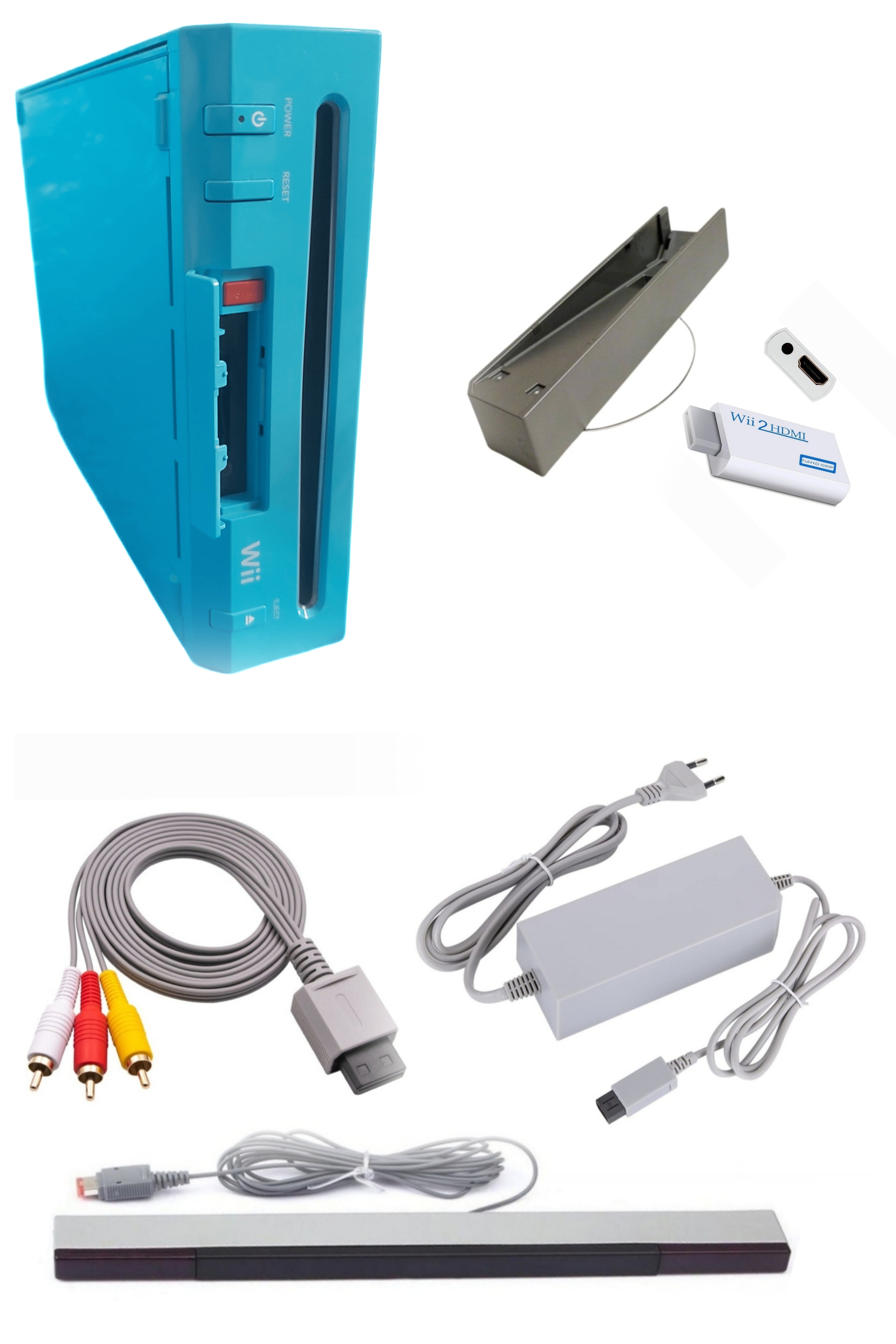 Console Nintendo WII BLEUE (Non Rétro-compatible Gamecube)