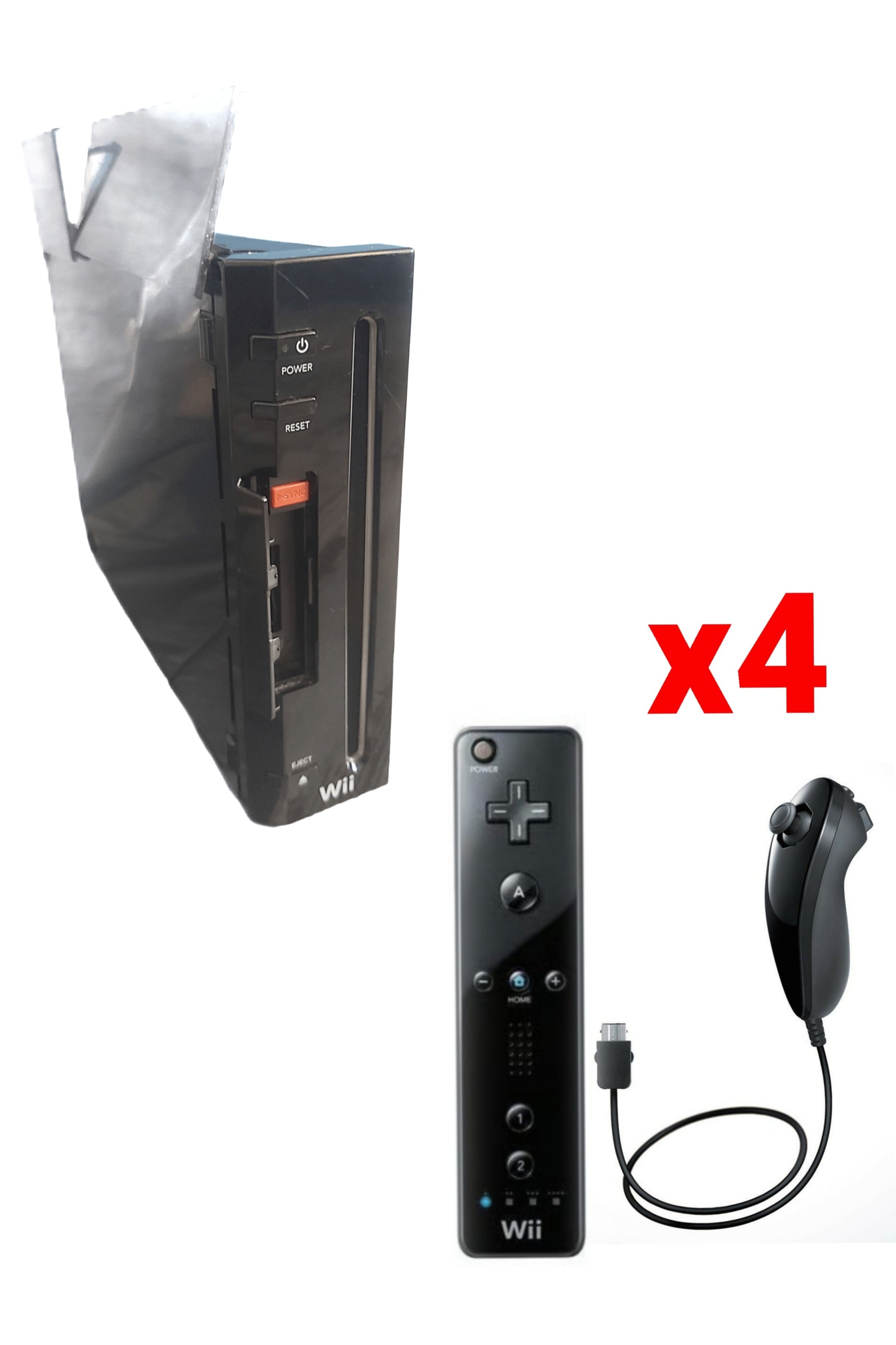 Console Nintendo WII NOIRE (Version rétro-compatible Gamecube)