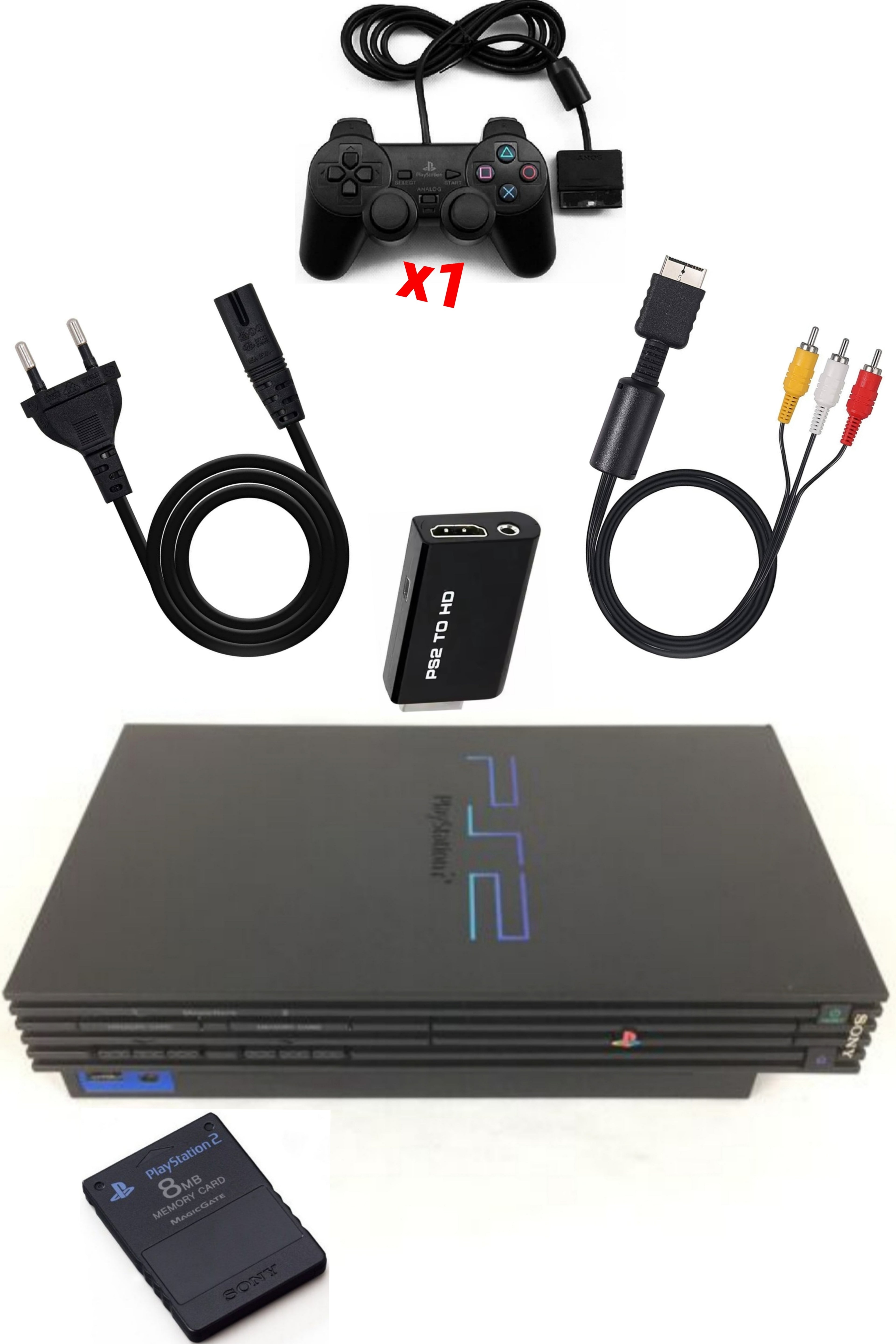 Console PlayStation 2 (PS2) FAT Noire