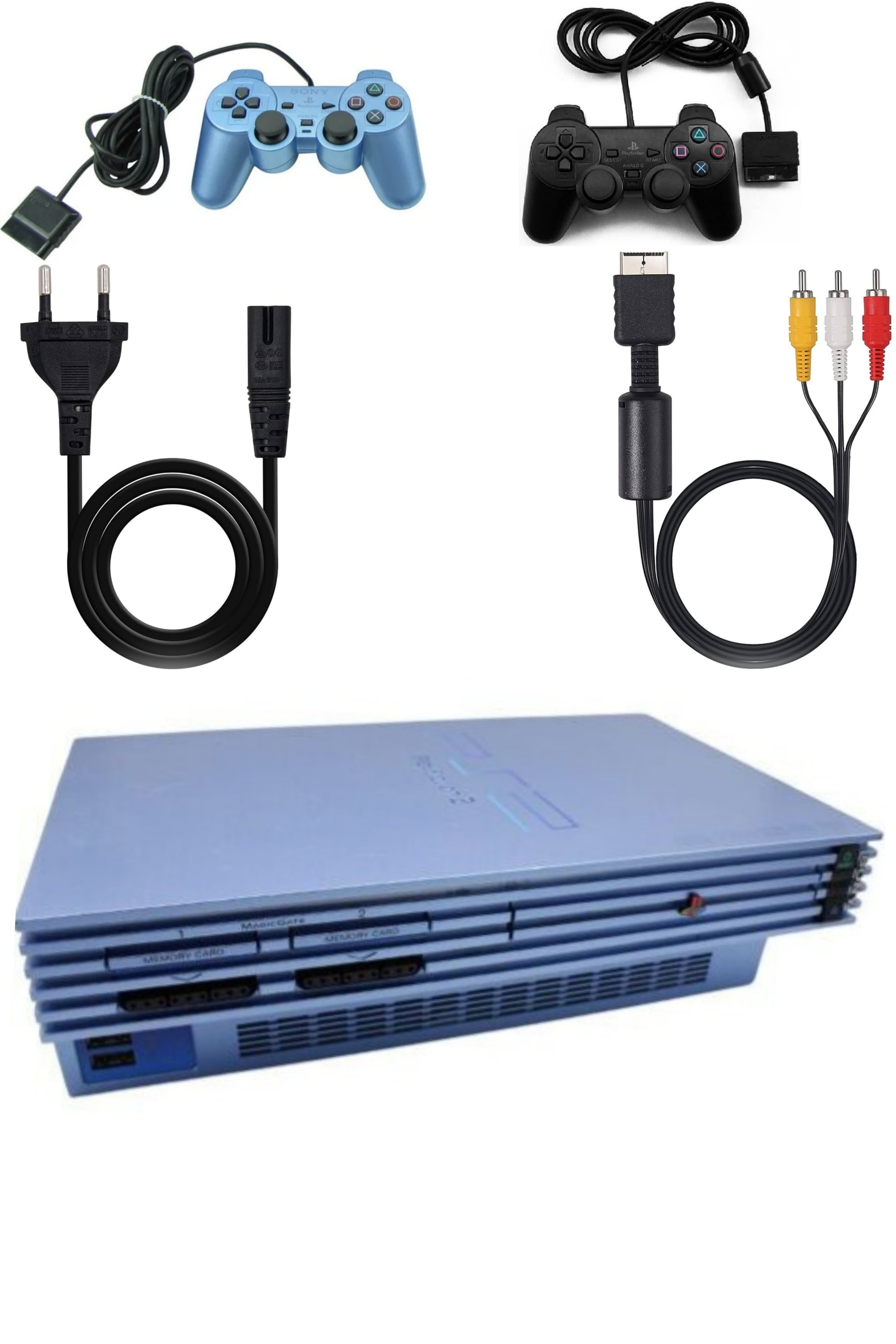Console PlayStation 2 (PS2) FAT AQUA BLUE