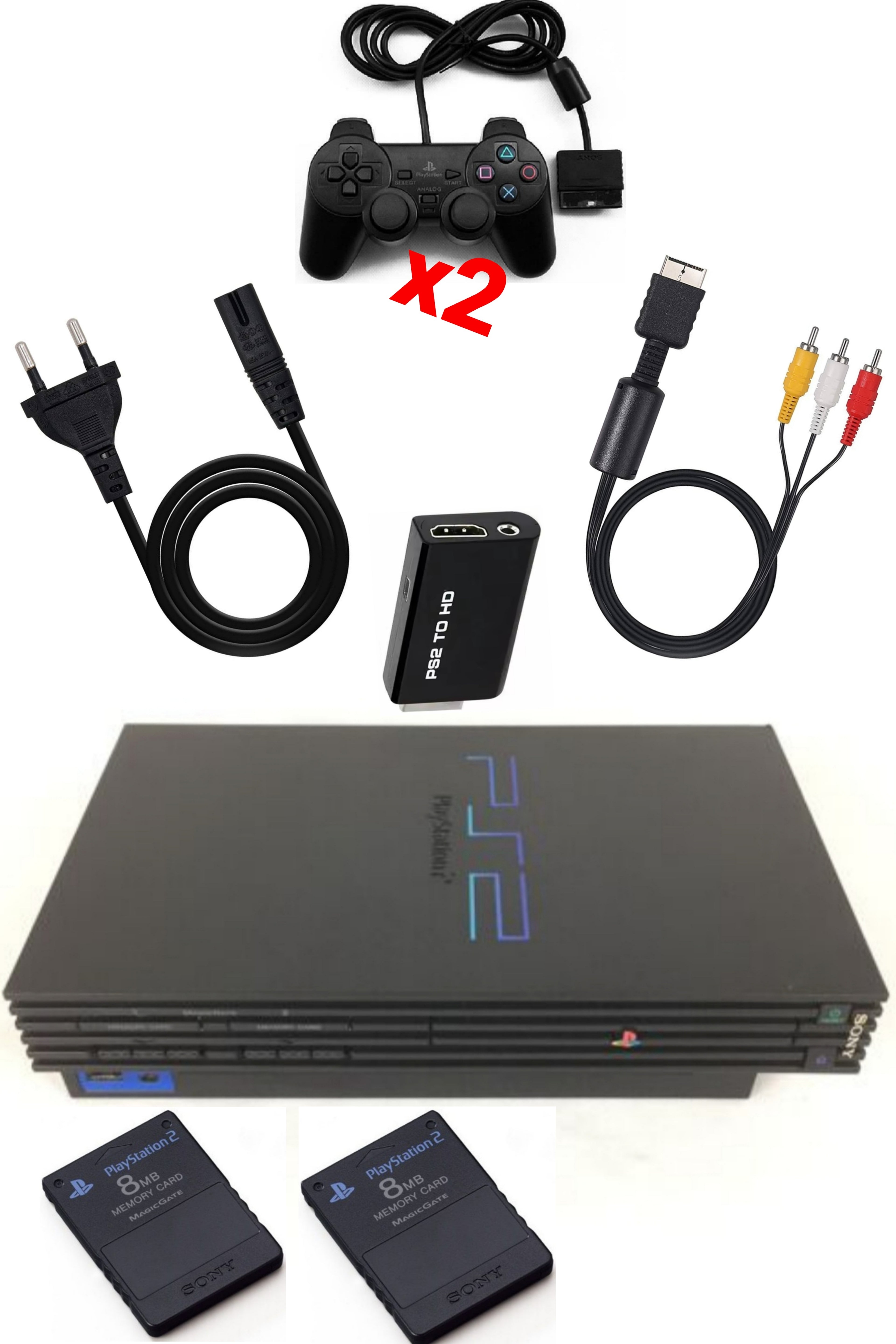 Console PlayStation 2 (PS2) FAT Noire