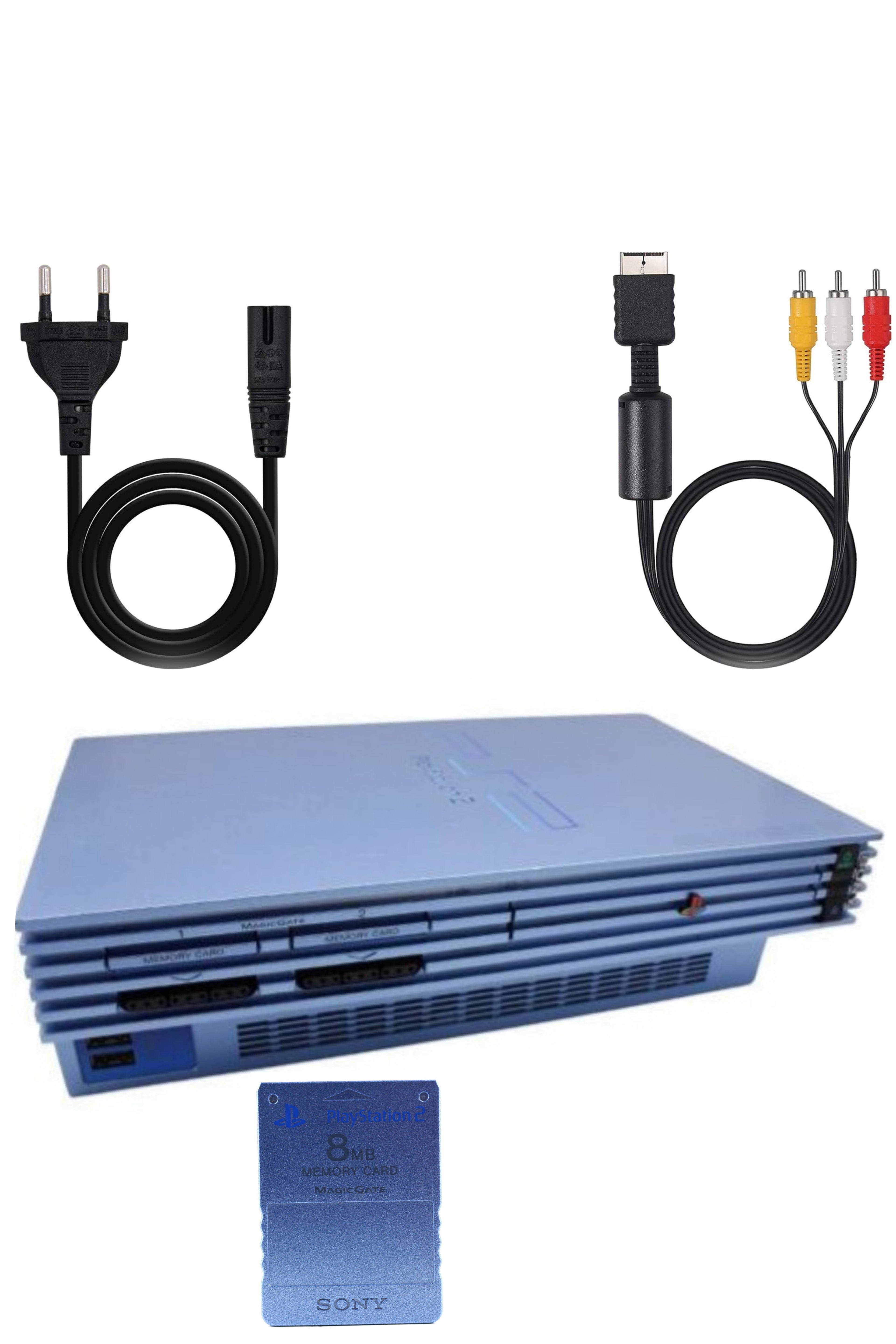 Console PlayStation 2 (PS2) FAT AQUA BLUE
