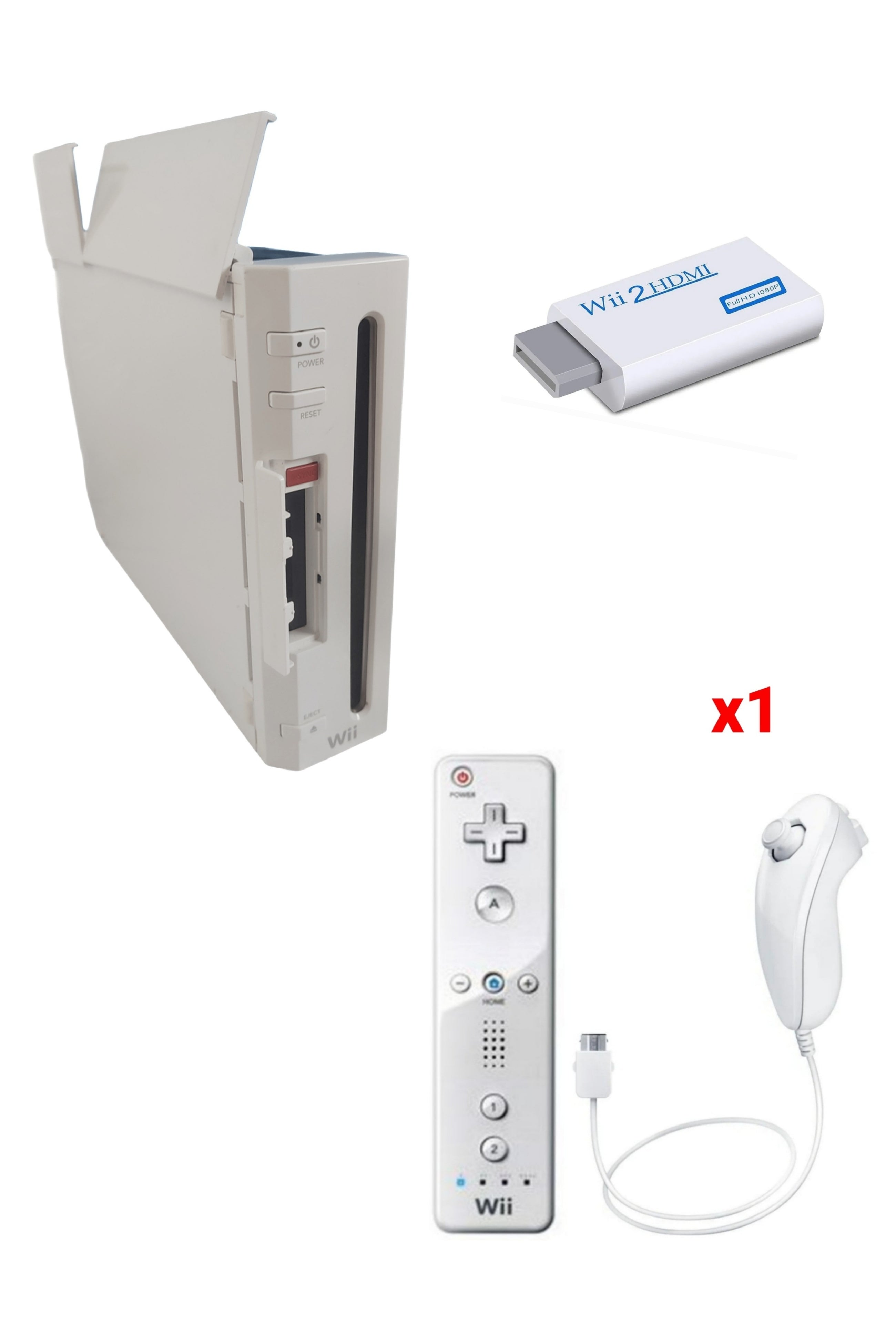 Console Nintendo WII BLANCHE (Version rétro-compatible Gamecube)
