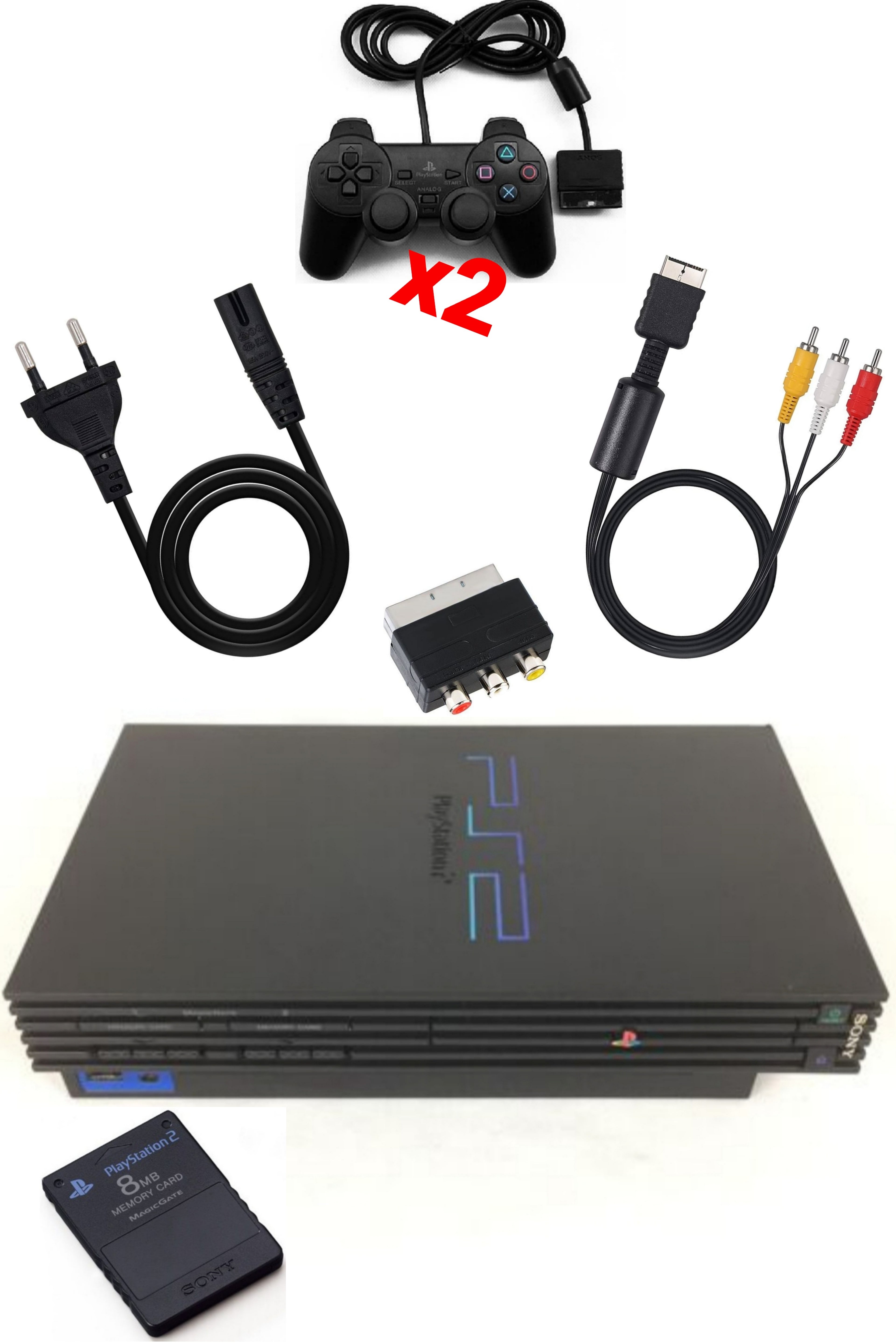 Console PlayStation 2 (PS2) FAT Noire